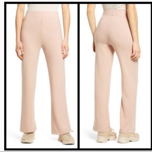 Reformation Cirrus Crop Straight Leg Knit Pants Size M - Picture 6 of 6